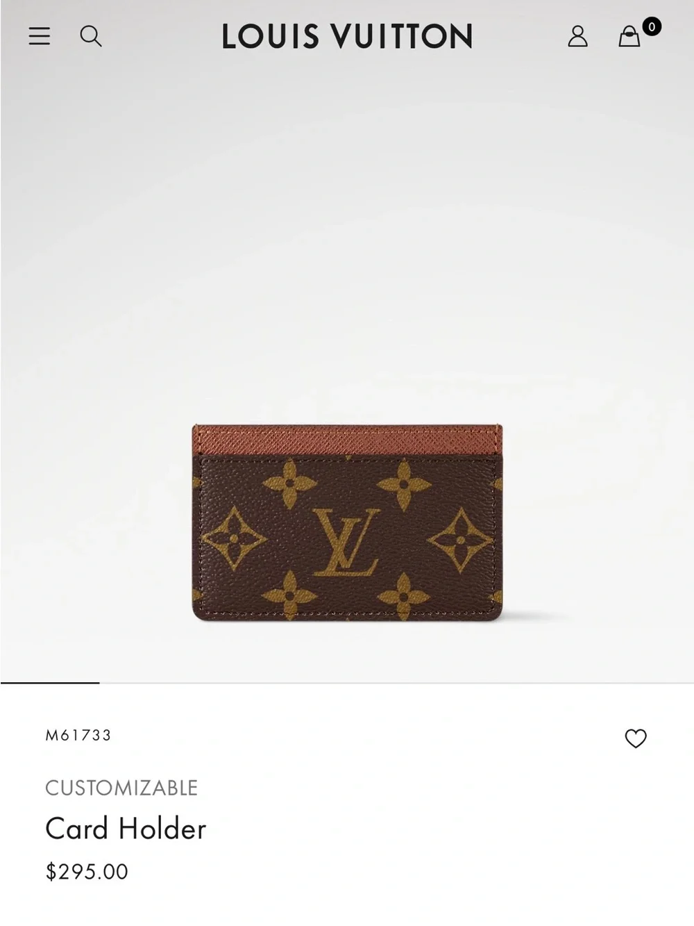 NWT Louis Vuitton Monogram Card Holder M61733 w/ Dust Bag & Tags - Picture 2 of 16